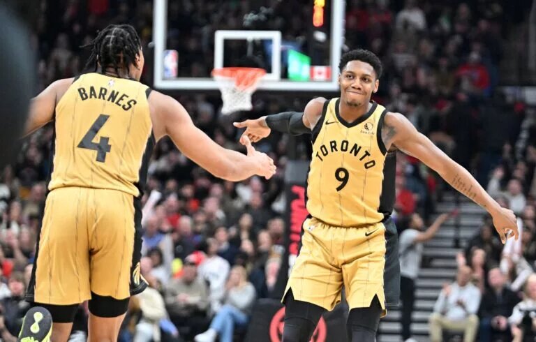 Scottie Barnes and RJ Barrett (Toronto Raptors)