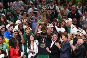 The Celtics won the NBA championship.