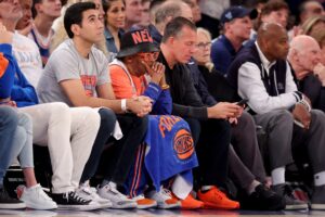 New York Knicks superfan and media icon Spike Lee