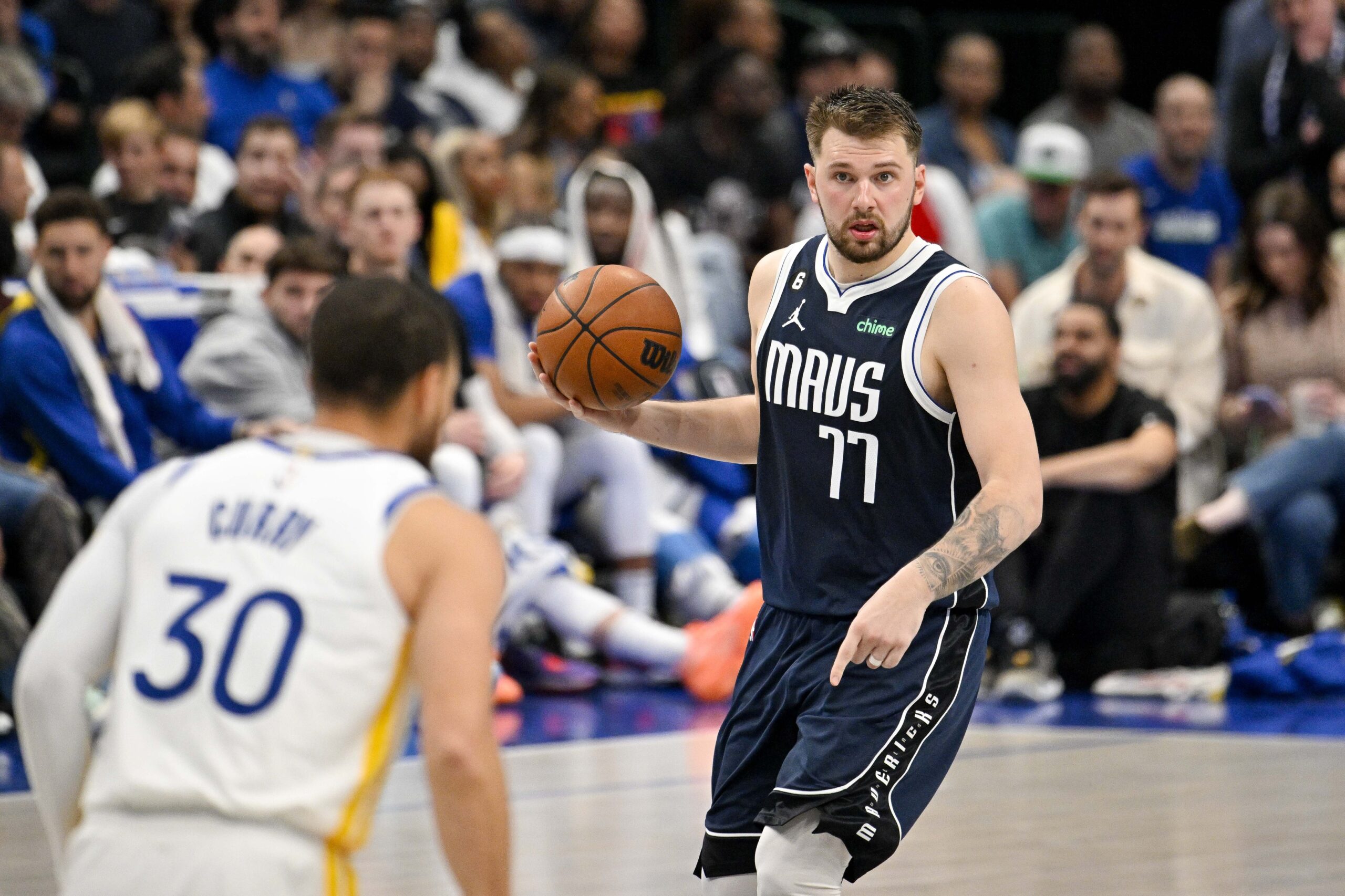 Luka Doncic and Steph Curry are two of the NBA's top point guards.