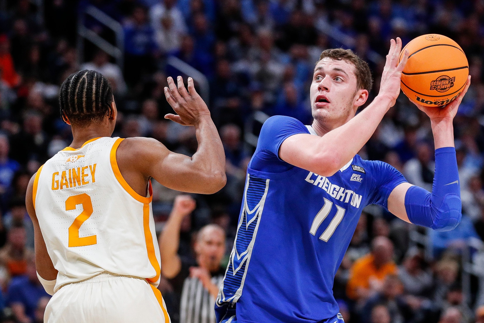 Current center Ryan Kalkbrenner is part of Creighton's all-time starting five.