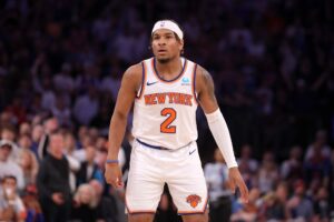 Miles McBride is one of the Knicks backup point guards.