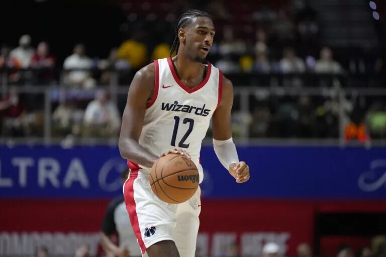 Alex Sarr made his Summer League debut yesterday.