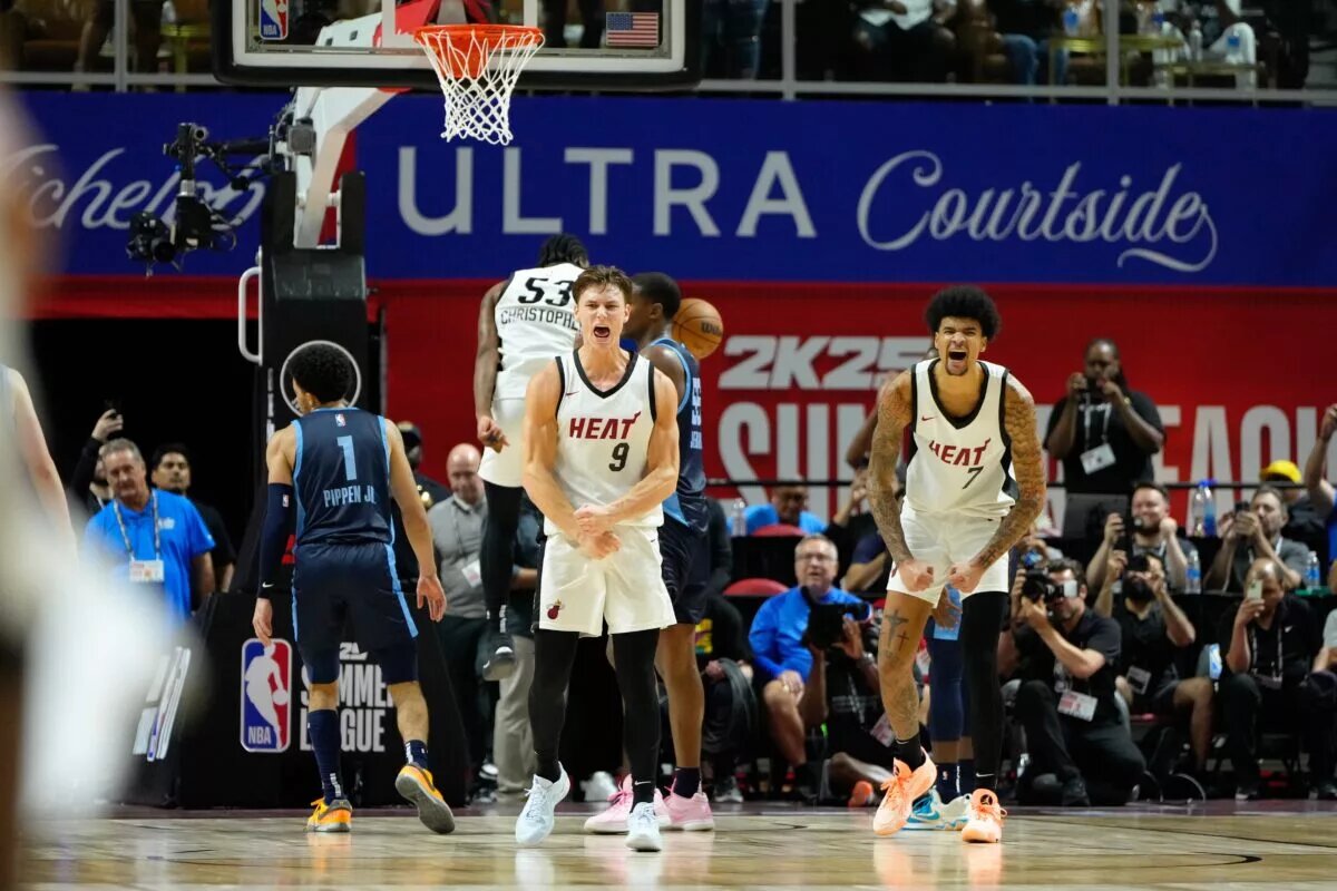 Miami Heat rookies Kel'el Ware and Pelle Larsson had strong Summer League outings en route to the Heat winning the championship.