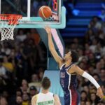 Indiana Pacers point guard Tyrese Haliburton in the Paris Olympics