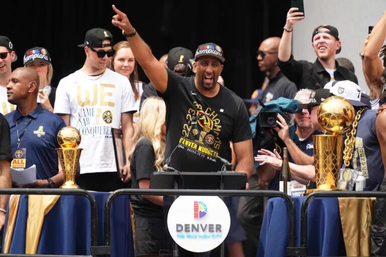 Denver Nuggets front office executive Calvin Booth