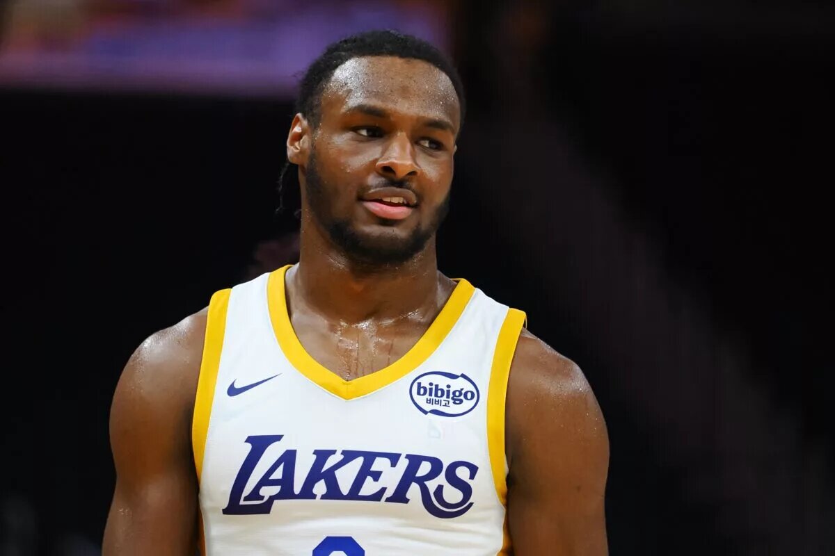 Los Angeles Lakers guard Bronny James