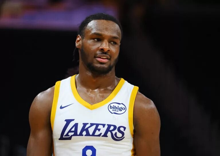 Los Angeles Lakers guard Bronny James