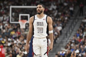 Jayson Tatum was one of three Celtics players on Team USA.