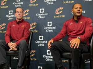 Cleveland Cavaliers head coach Kenny Atkinson and president of basketball operations Koby Altman held their Cavs Media Day