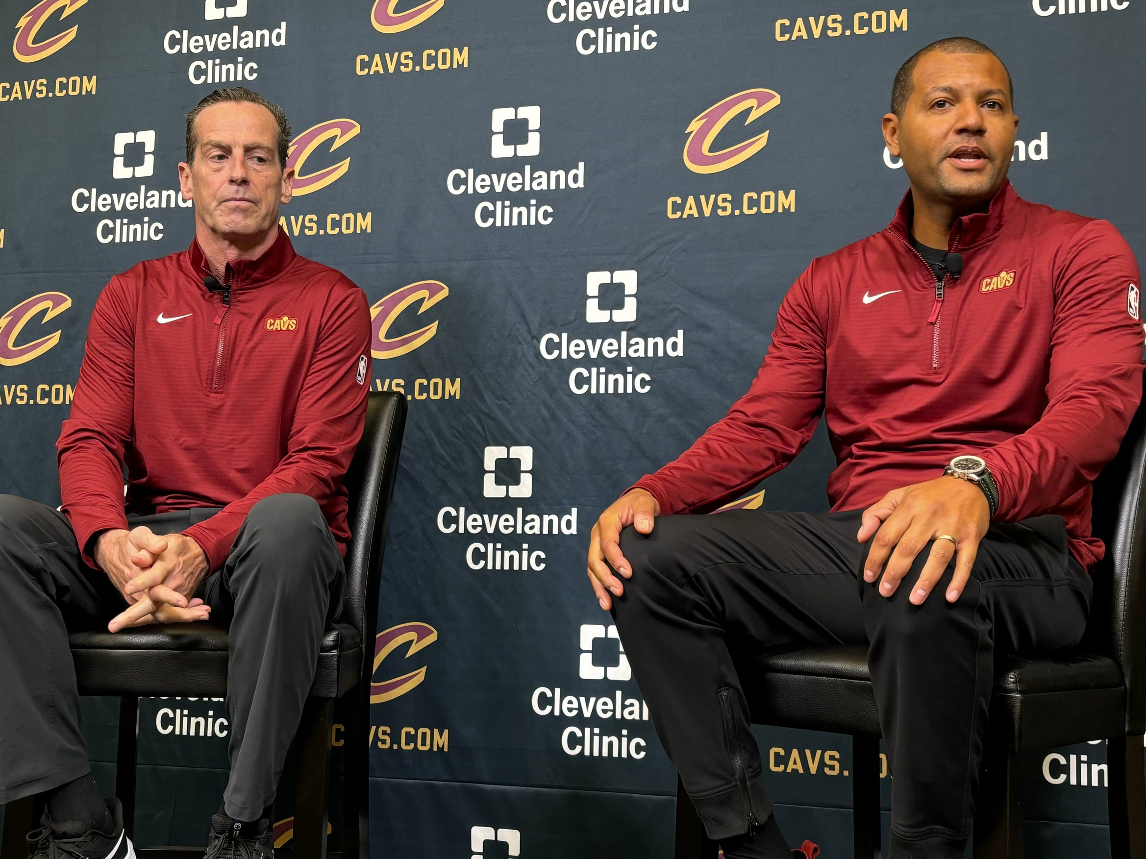 Cleveland Cavaliers head coach Kenny Atkinson and president of basketball operations Koby Altman held their Cavs Media Day