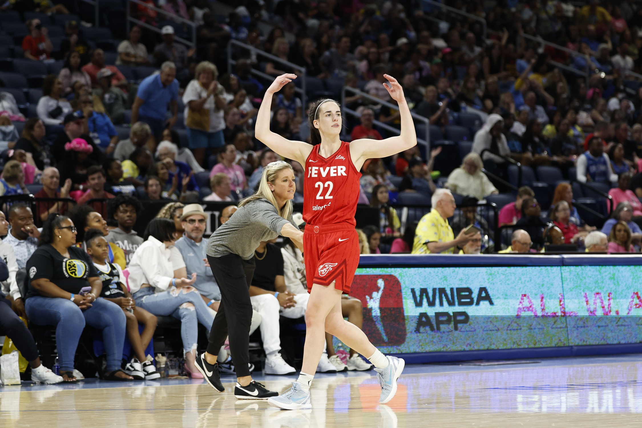 Caitlin Clark set a WNBA record for most points by a rookie.