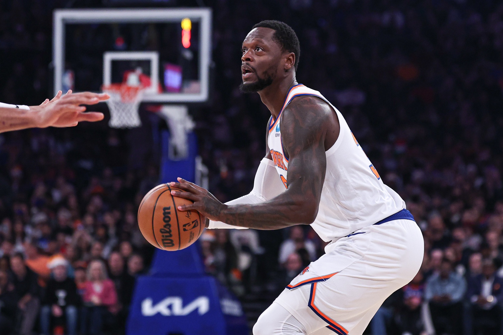 Minnesota Timberwolves forward Julius Randle before New York Knicks trade