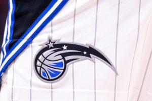 Detailed view of the Orlando Magic logo