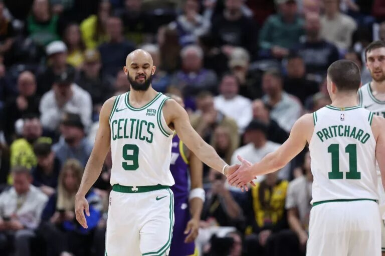 Derrick White and Payton Pritchard are having highly efficient seasons.