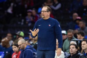 The 76ers could fire Nick Nurse amid 3-13 start.