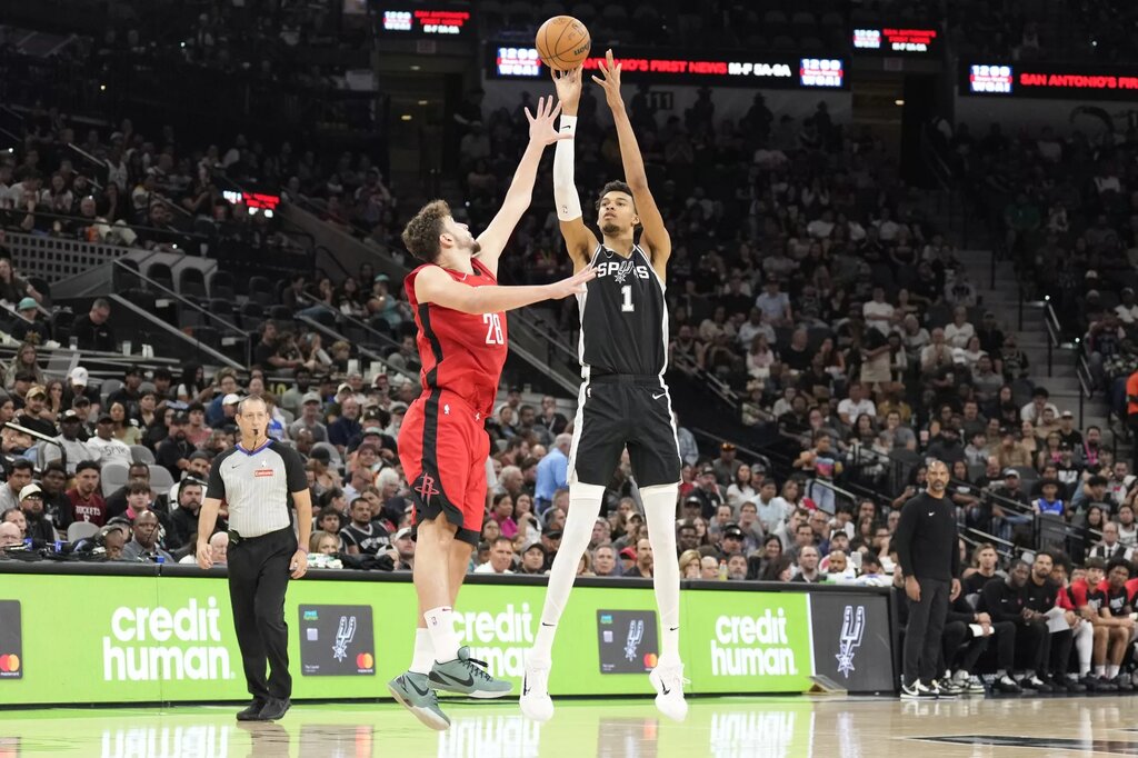 Victor Wembanyama and Alperen Sengun will man the post when the spurs and Rockets kick off rivals week in the NBA schedule for 2025-26
