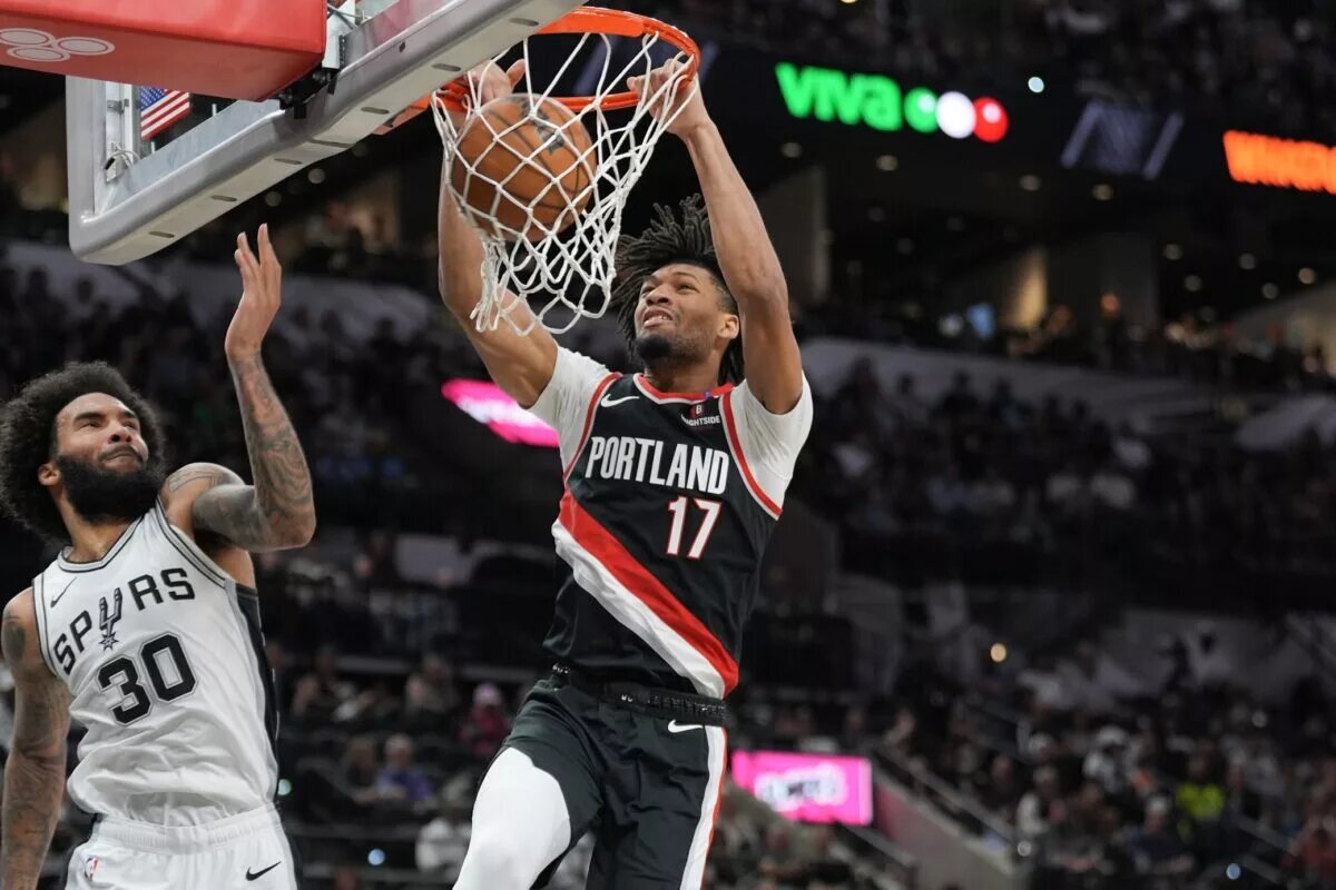 Portland Trail Blazers guard Shaedon Sharpe