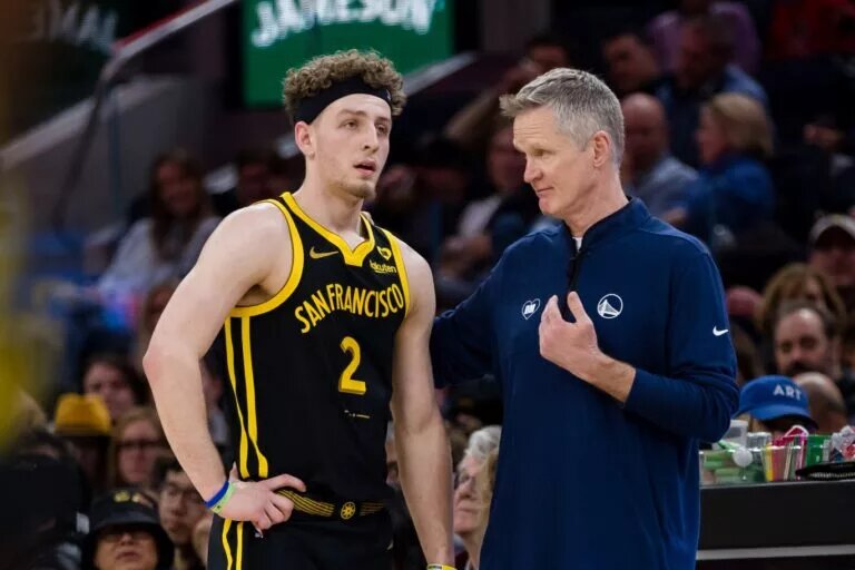 Brandin Podziemski responded to Steve Kerr's postgame comments.