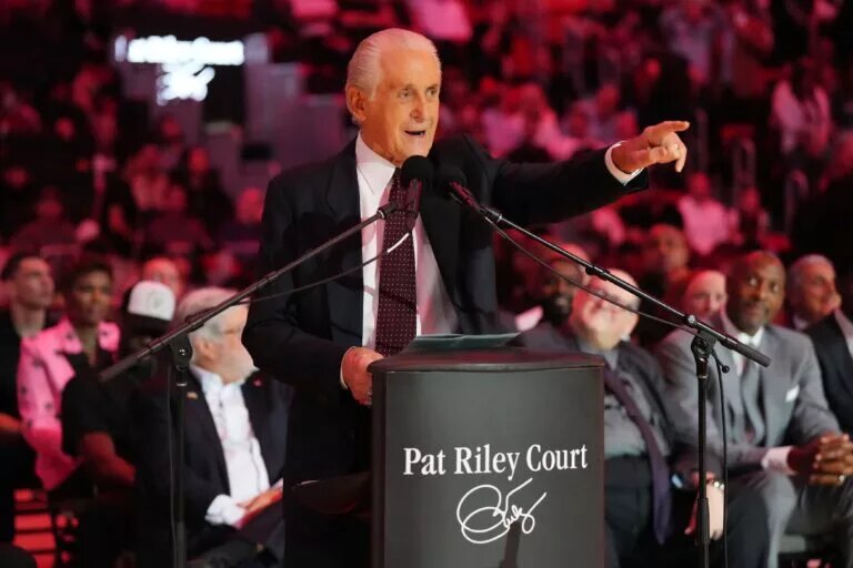 Pat Riley denied Jimmy Butler trade rumors and could be preparing for his next big move.