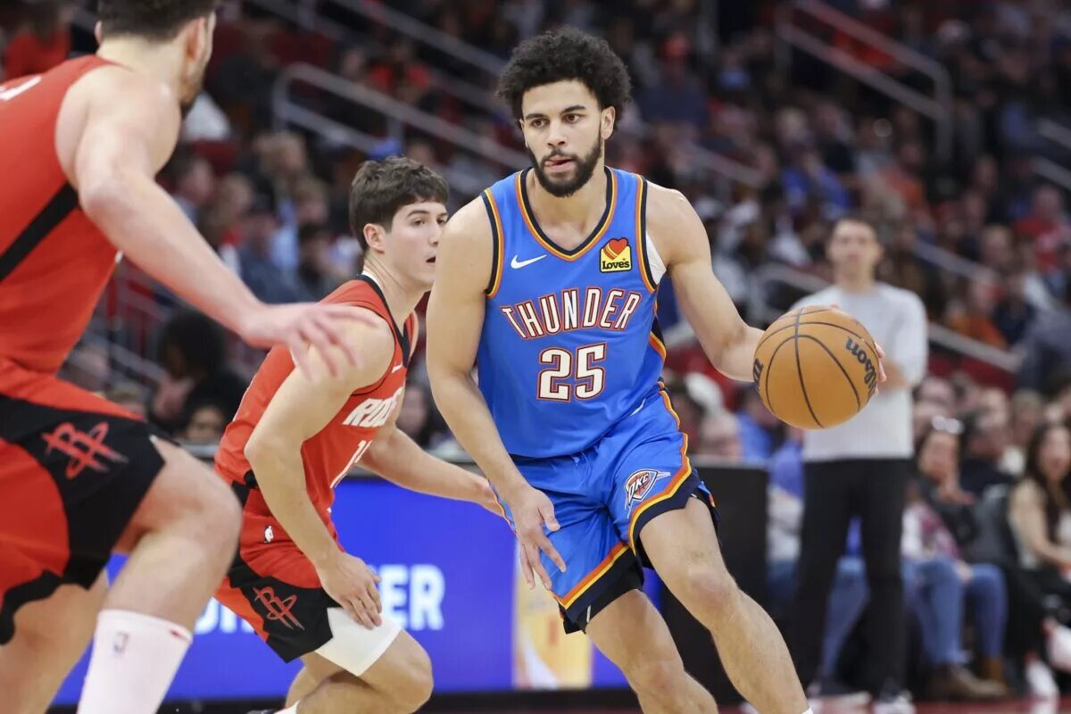 Rookie Ajay Mitchell is on a two-way contract.