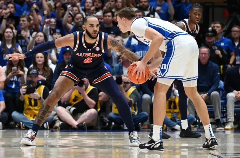 Cooper Flagg and Johni Broome hope to lead their team to an NCAA basketball championship