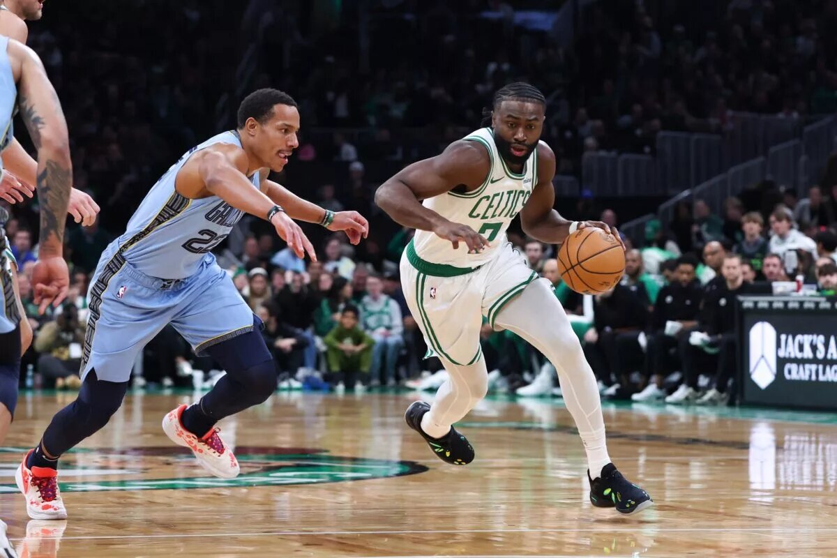 Jaylen Brown has improved as a playmaker.