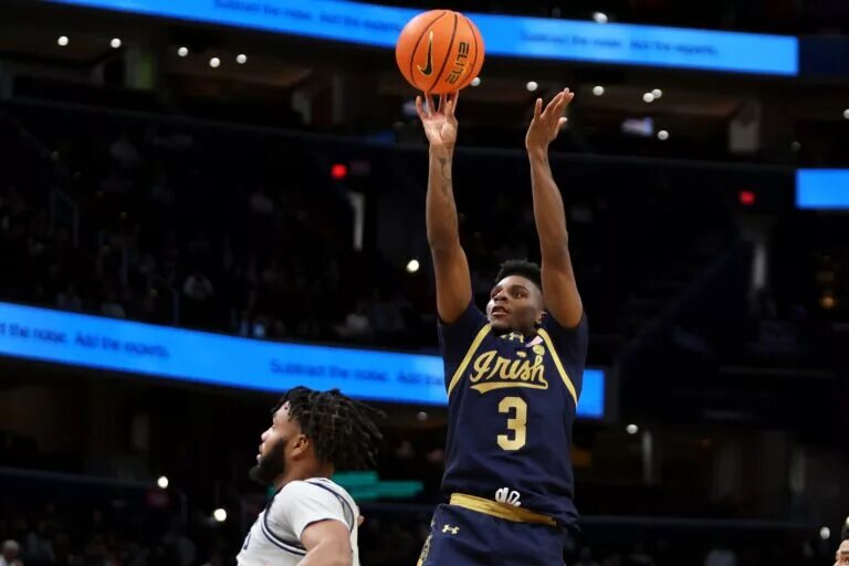 Markus Burton recently returned to the court for Notre Dame.