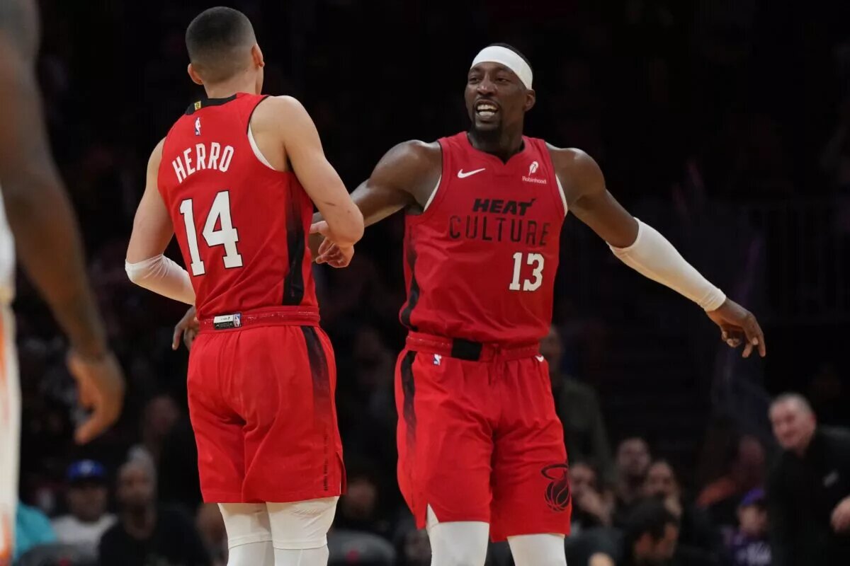 Tyler Herro recently praised Bam Adebayo's leadership.