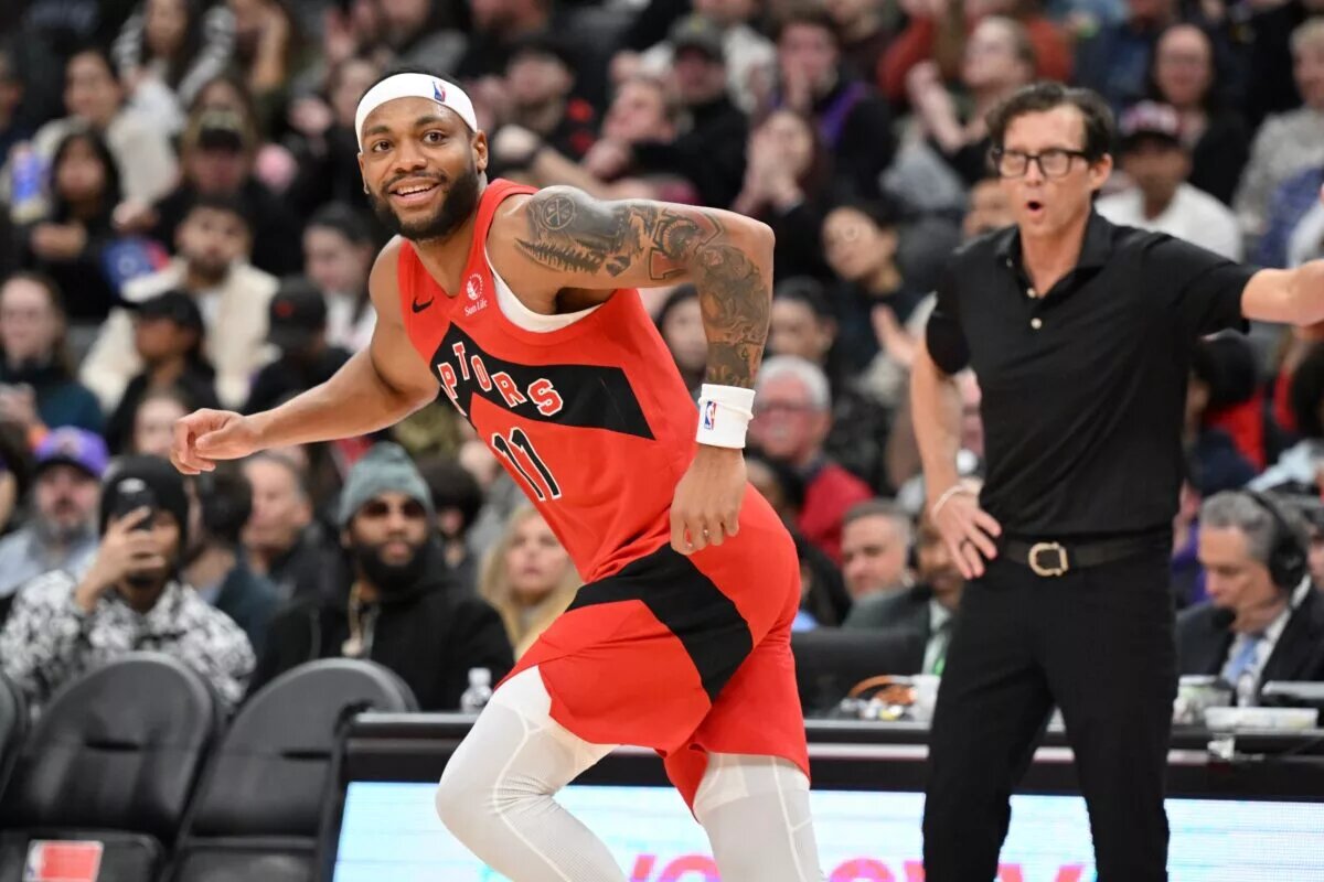 Toronto Raptors guard Bruce Brown