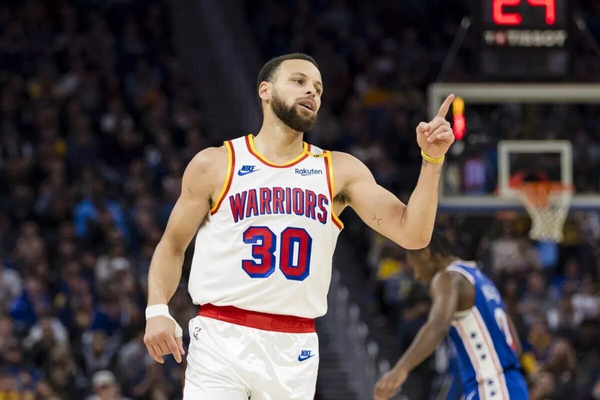 Stephen Curry shot 100% from beyond the arc in a recent game.