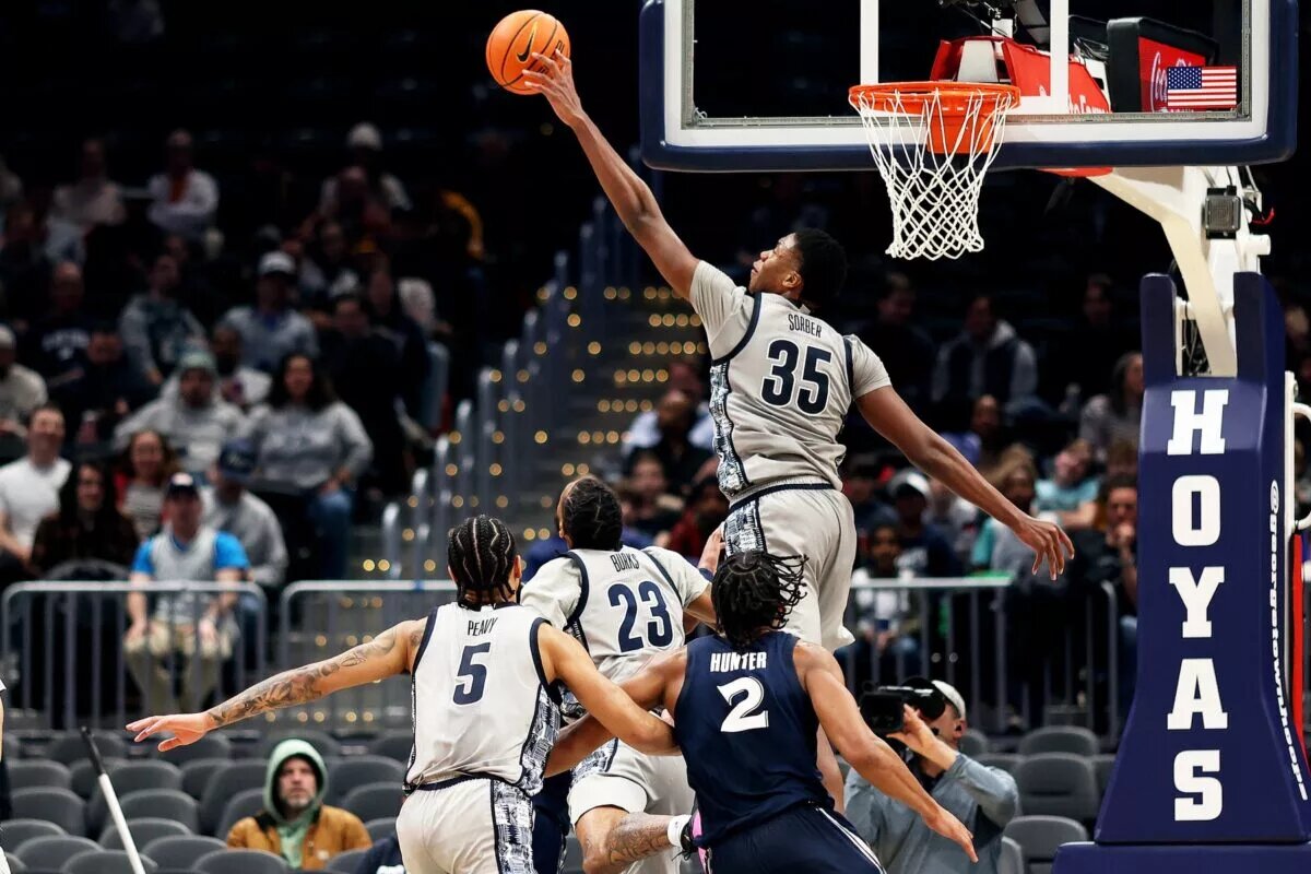 Georgetown Hoyas center Thomas Sorber