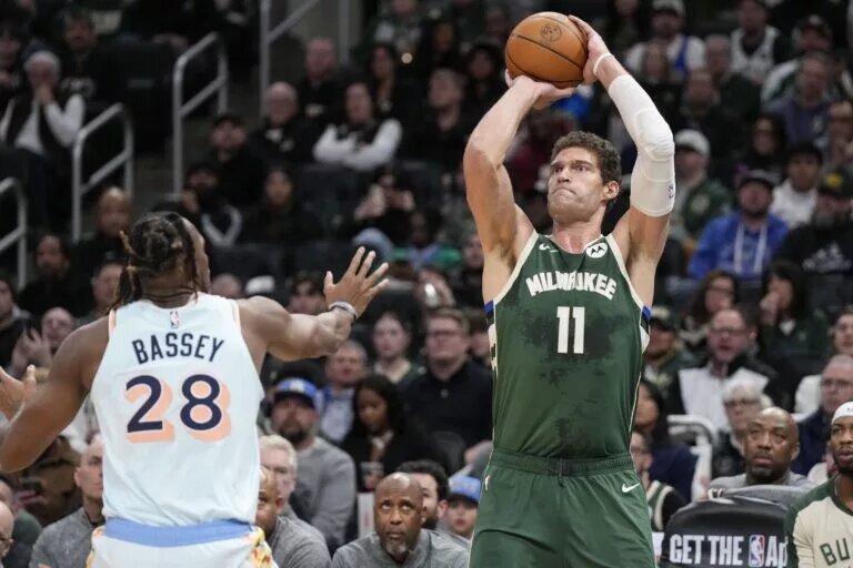 Brook Lopez has expanded his game by adding a three-point shot.