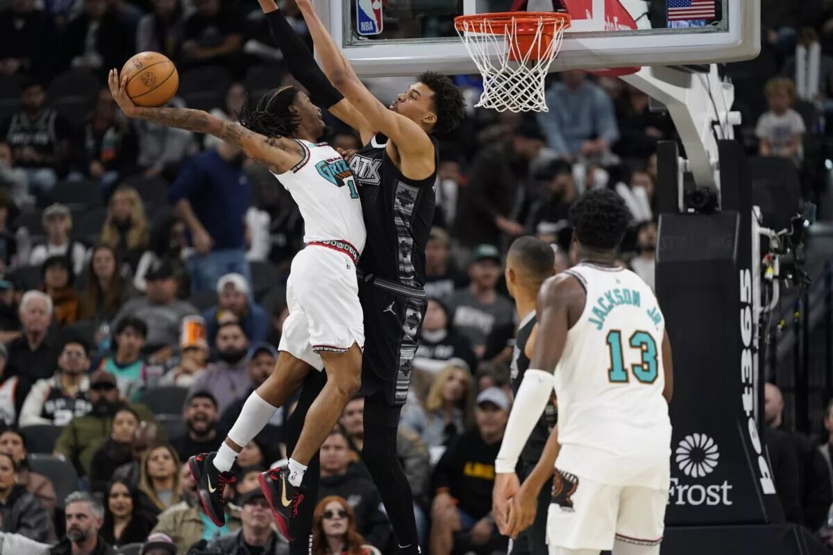 Ja Morant dunked over Victor Wembanyama.