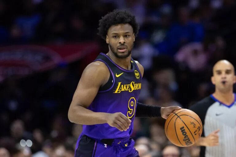 Los Angeles Lakers guard Bronny James