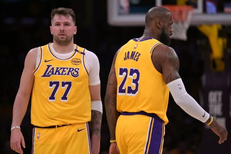 LeBron James and Luka Doncic are part of the Lakers new big three.