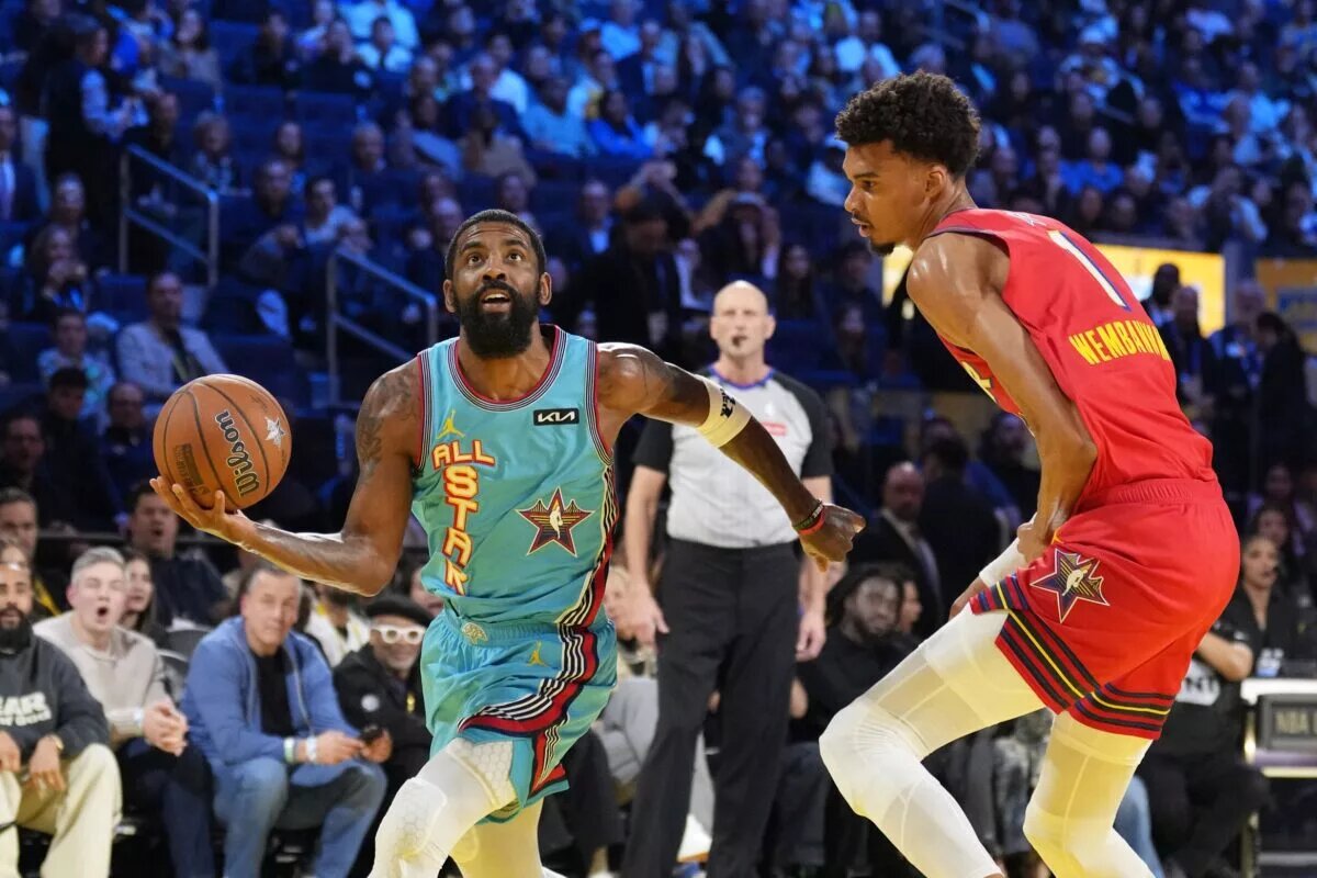 Kyrie Irving and Victor Wembanyama in NBA All-Star Game