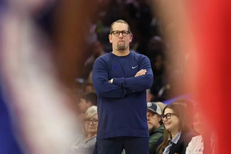 Philadelphia 76ers head coach Nick Nurse