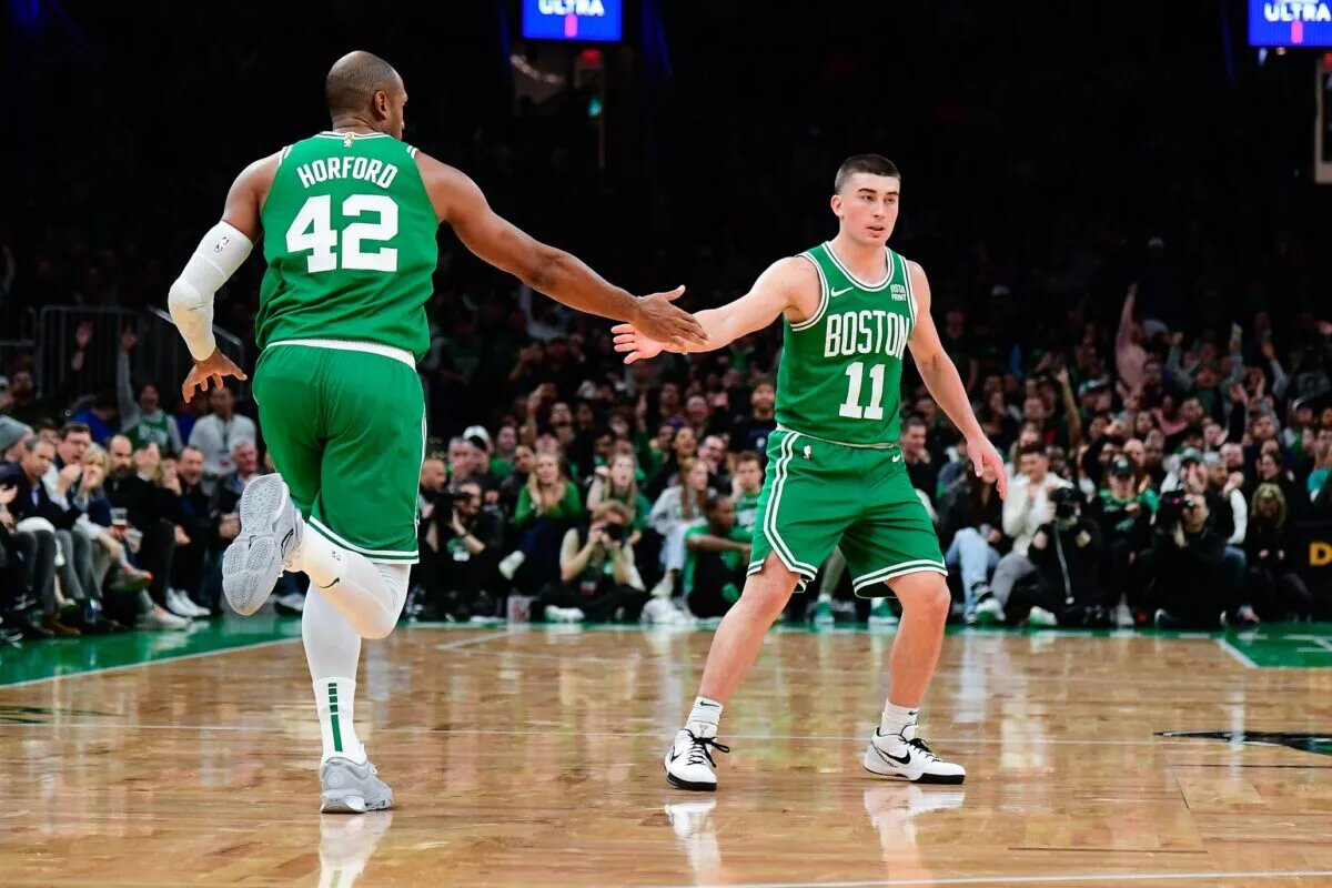 Payton Pritchard and Al Horford led the Celtics bench.