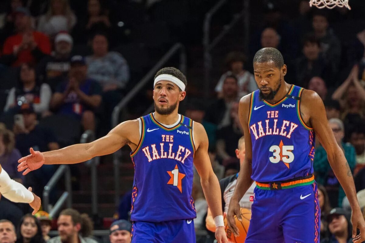 The Houston Rockets are eyeing a trade for Kevin Durant and Devin Booker this offseason.