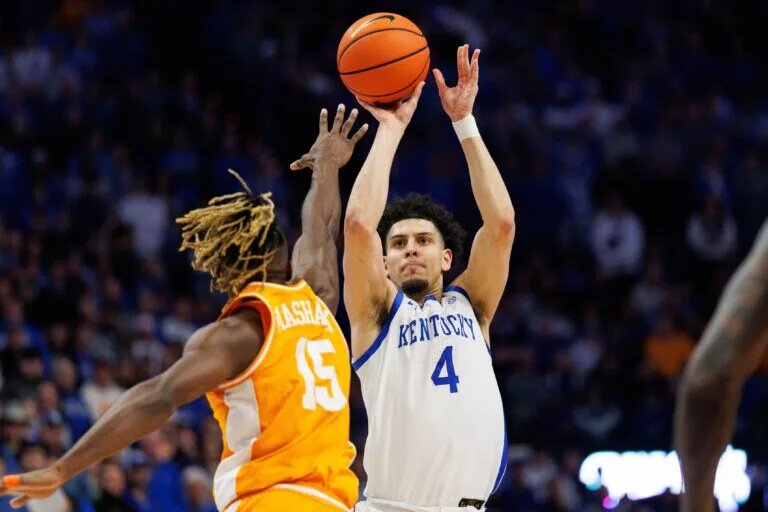 Kentucky and Tennessee are set to play in the Sweet 16.