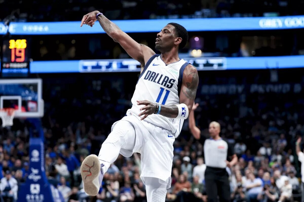 Dallas Mavericks point guard Kyrie Irving