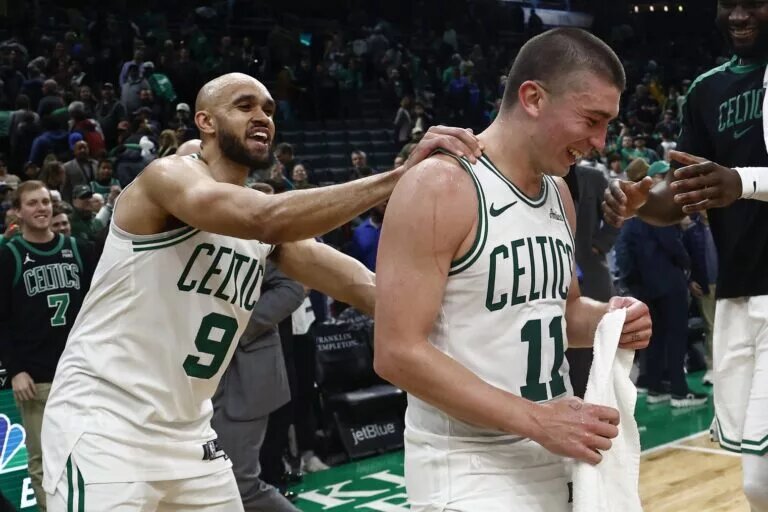 Payton Pritchard and Derrick White made history in the Celtics' recent win.
