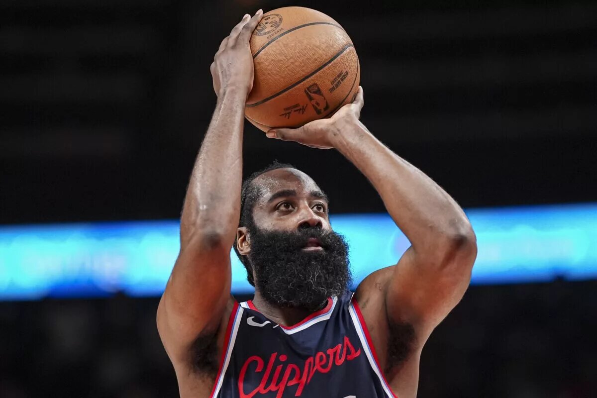 James Harden moved up on the NBA's all-time scoring list.