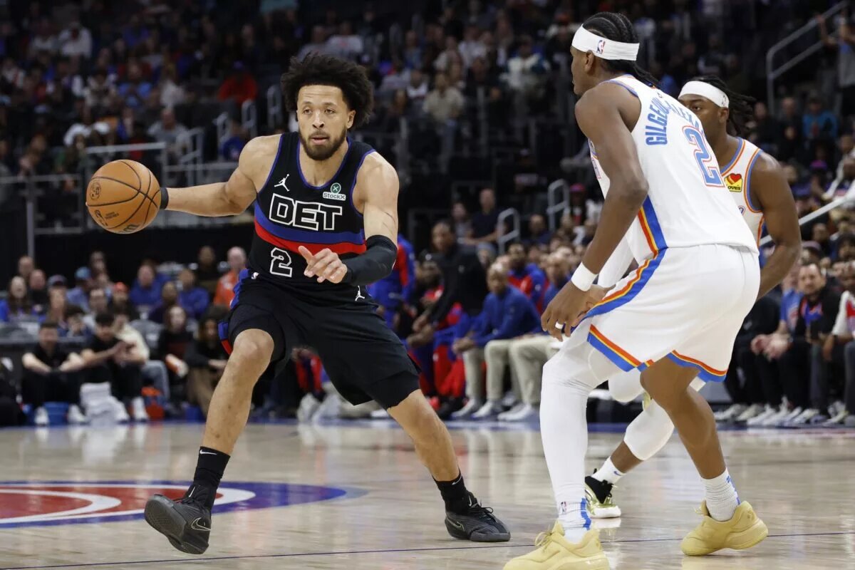 The Pistons play the Thunder on Wednesday night.
