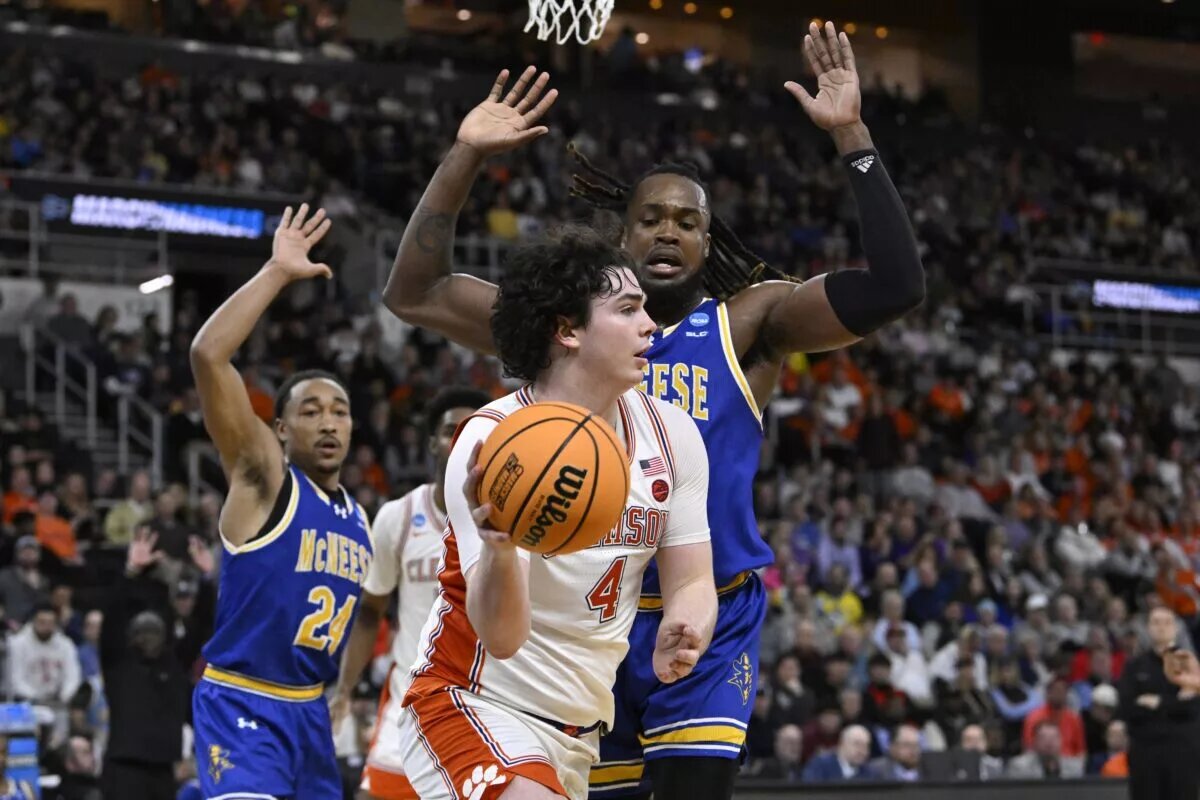 Clemson lost in the first round of the NCAA tournament.