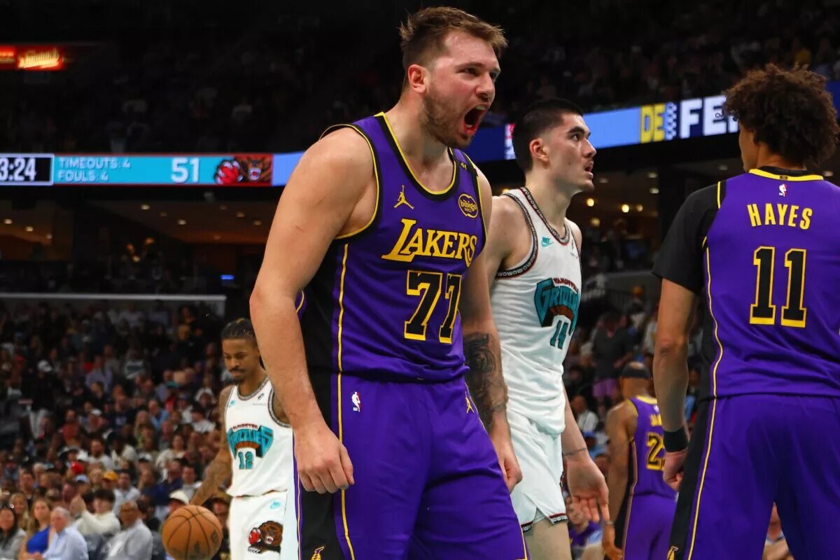 Los Angeles Lakers guard Luka Doncic