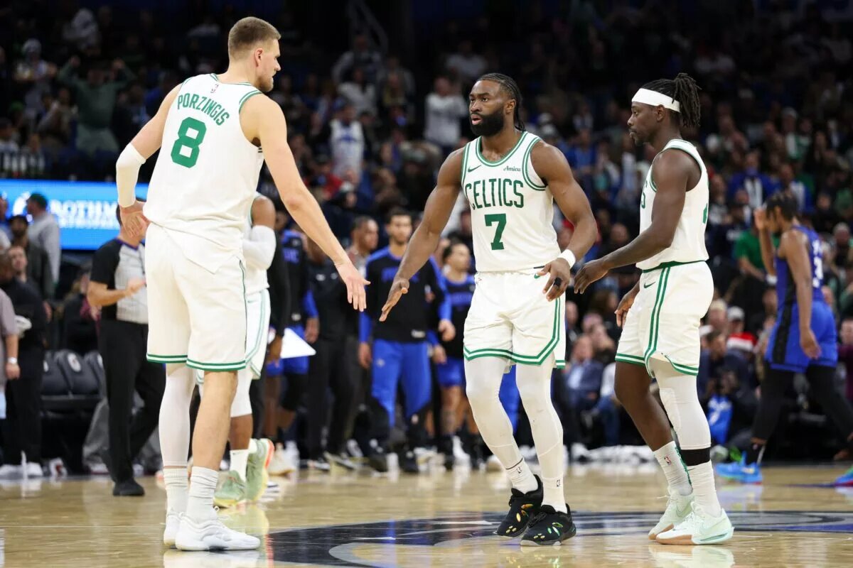 Jaylen Brown, Jrue Holiday, and Kristaps Porziņģis are X-Factors for the Celtics.