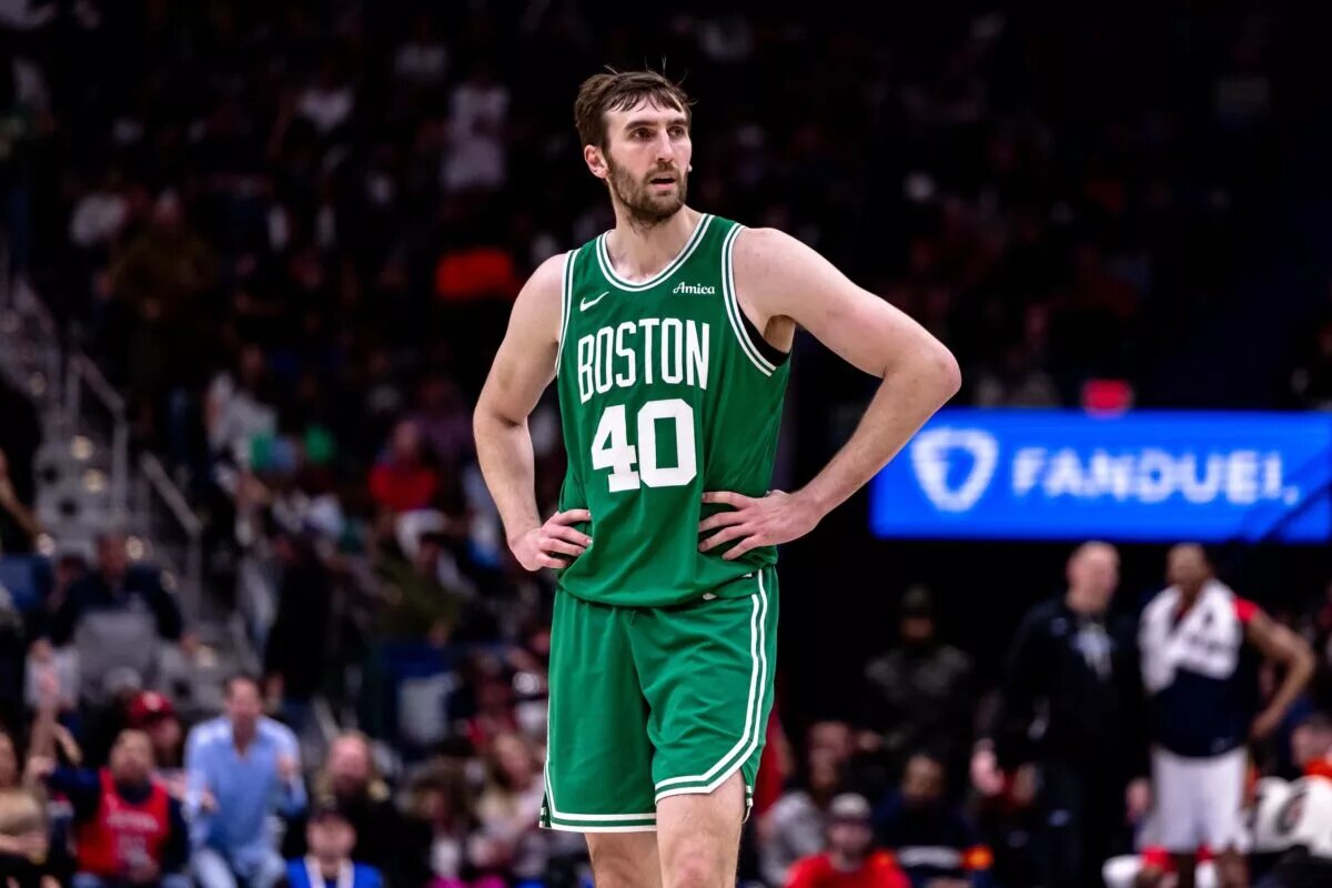 Luke Kornet's future with the Celtics is unclear.