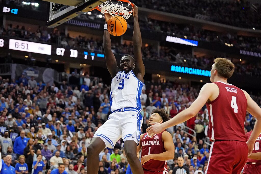 Khaman Maluach is one of the quickest risers on the 2025 NBA Draft board
